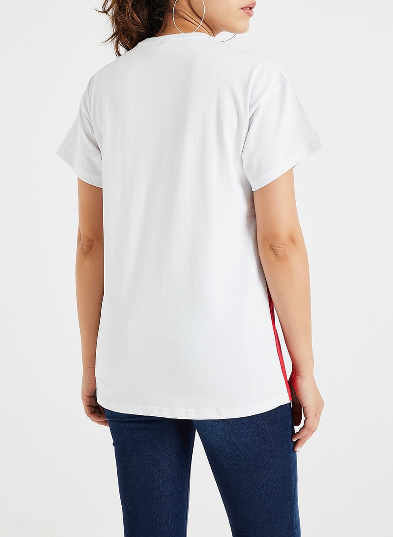 Ellesse - Colourblock Uness T-Shirt Red Multi - Image 1