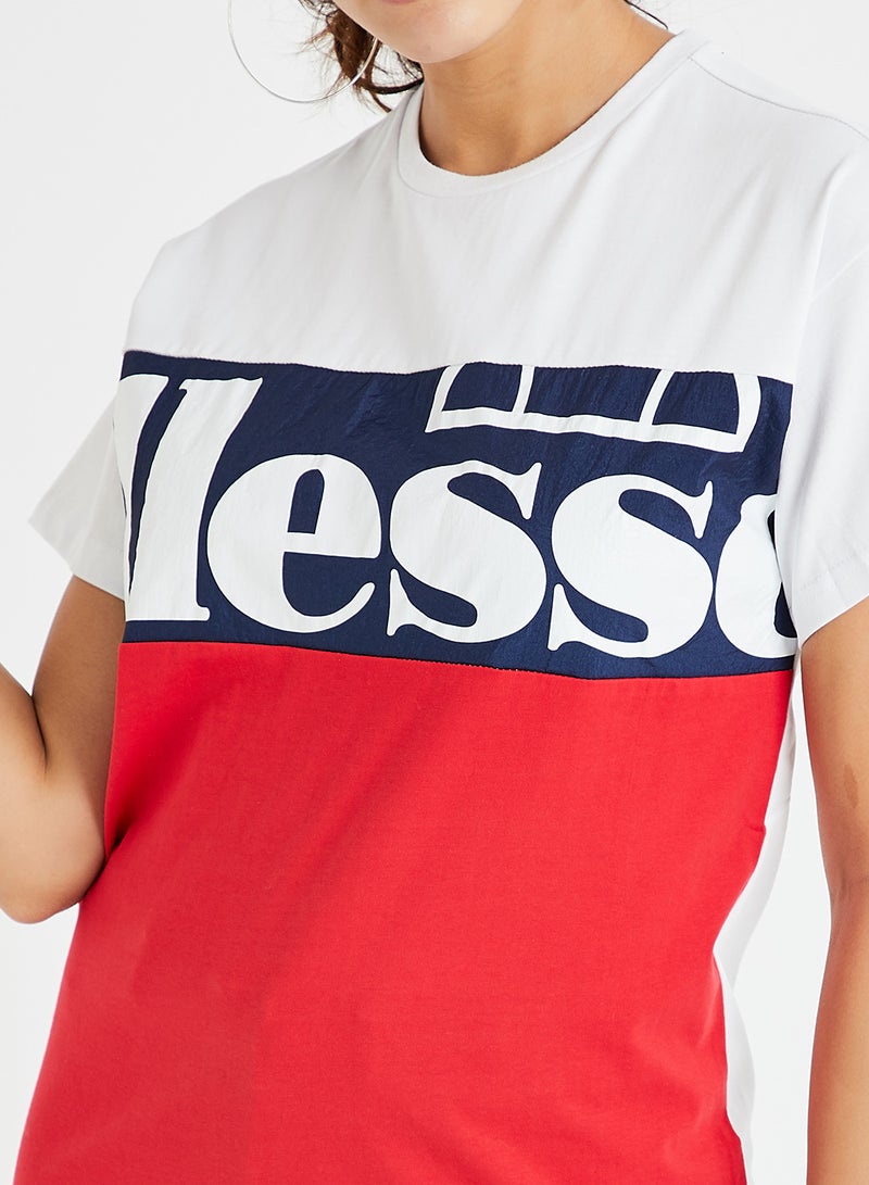 Ellesse - Colourblock Uness T-Shirt Red Multi - Image 1