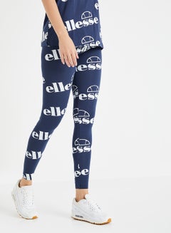 Logo Printed Esempio Leggings Navy