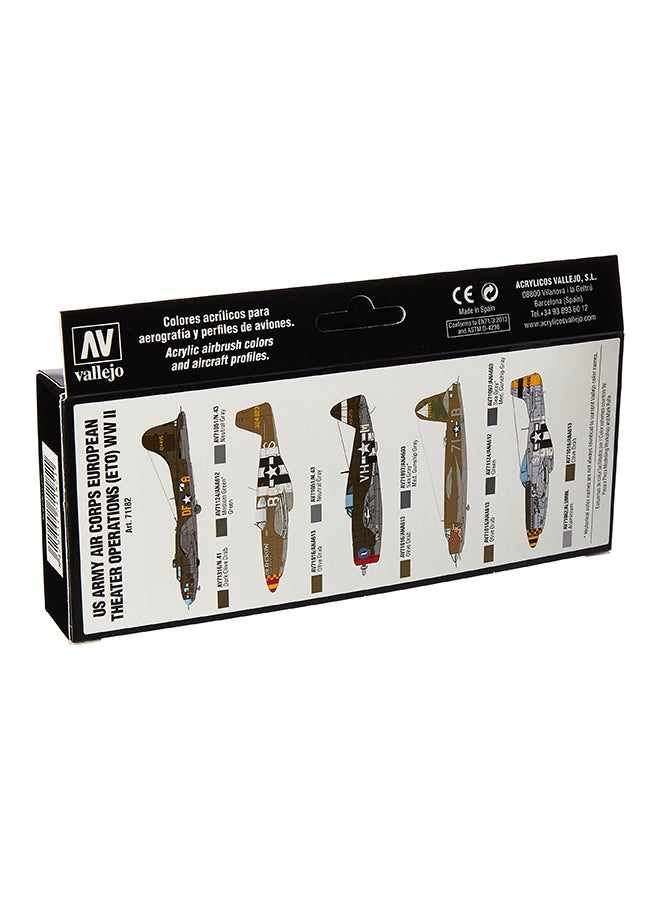 فاليجو مجموعة ألوان WWII لفيلق القوات الجوية الأمريكية للمسرح الأوروبي من 8 قطع متعدد الألوان - Image 3