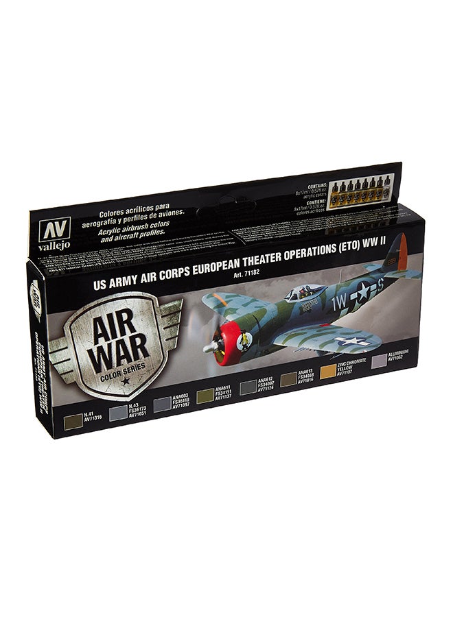 فاليجو مجموعة ألوان WWII لفيلق القوات الجوية الأمريكية للمسرح الأوروبي من 8 قطع متعدد الألوان - Image 2