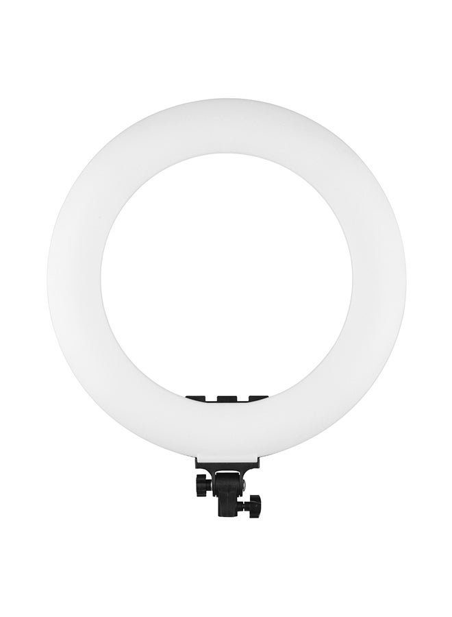 حلقة إضاءة LED قابلة للتعديل وقابلة للتعتيم بقدرة 60 وات ودرجة حرارة 3000-6000 كلفن مع حامل للهاتف أسود/ أبيض - Image 4
