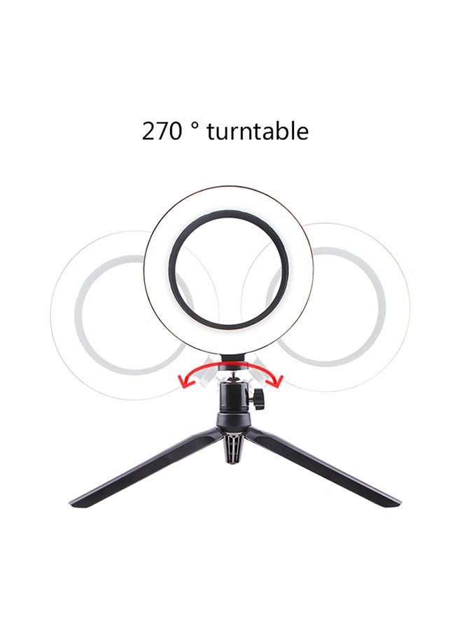Generic - Dimmable Studio Photo Video LED Ring Light With Tripod Stand White - Image 1