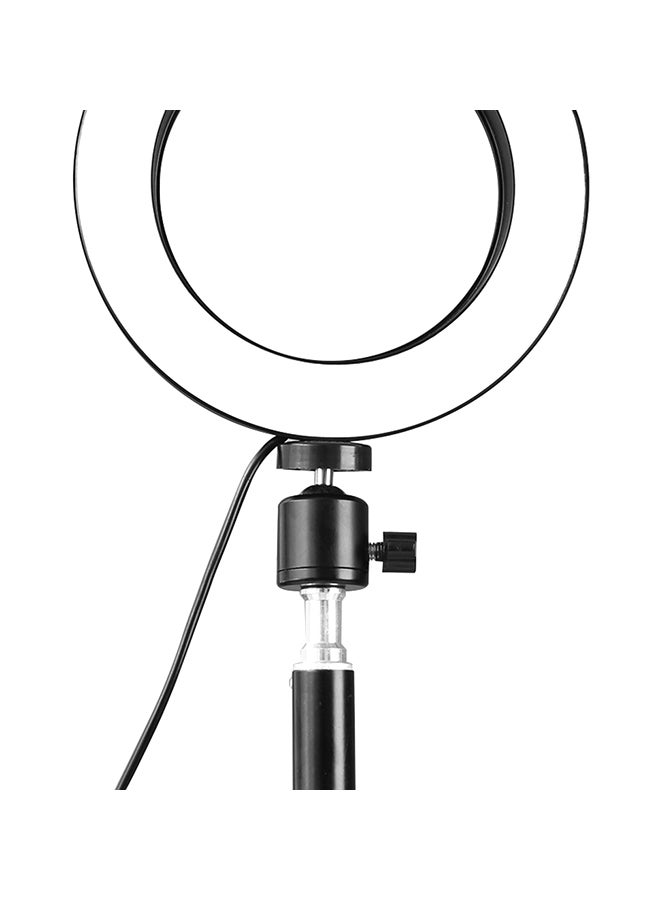 USB Interface Dimmable LED Round Photography Light Black/White - Image 2