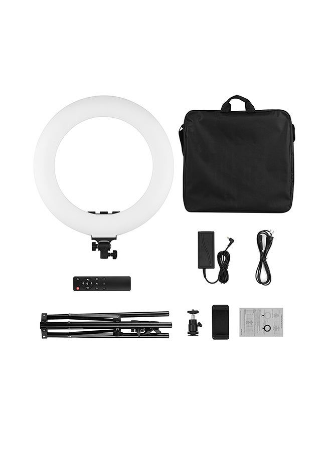 60W 3000-6000K Dimmable Colour Temperature Photography LED Ring Light Black - Image 2