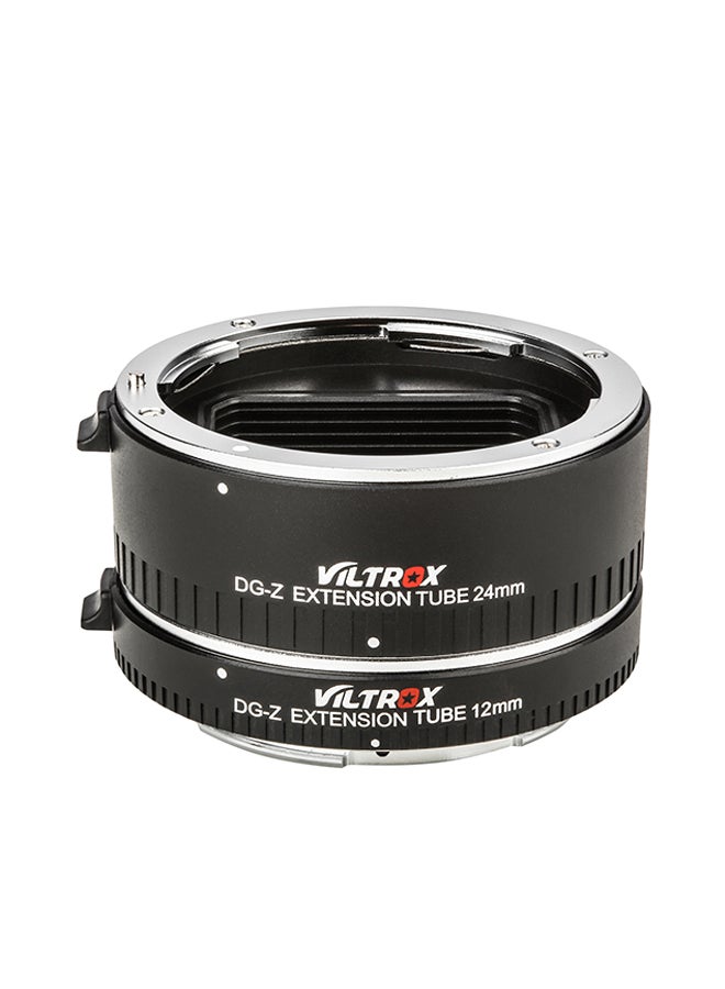 VILTROX - DG-Z Automatic Macro Extension Tube 12mm To 24mm Full Frame Black - Image 1