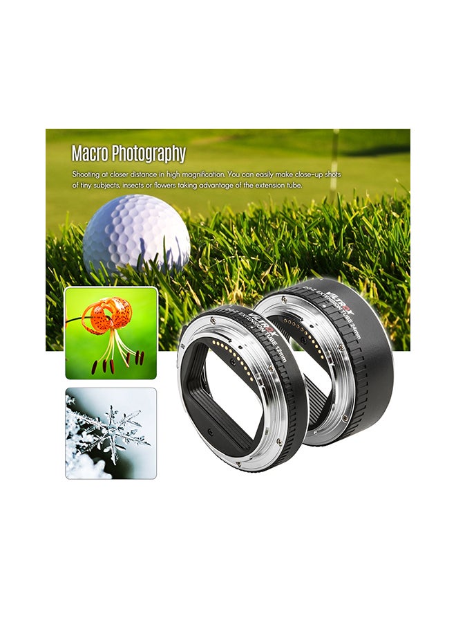 VILTROX - DG-Z Automatic Macro Extension Tube 12mm To 24mm Full Frame Black - Image 1