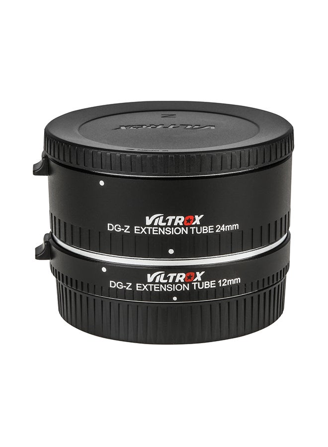 VILTROX - DG-Z Automatic Macro Extension Tube 12mm To 24mm Full Frame Black - Image 1