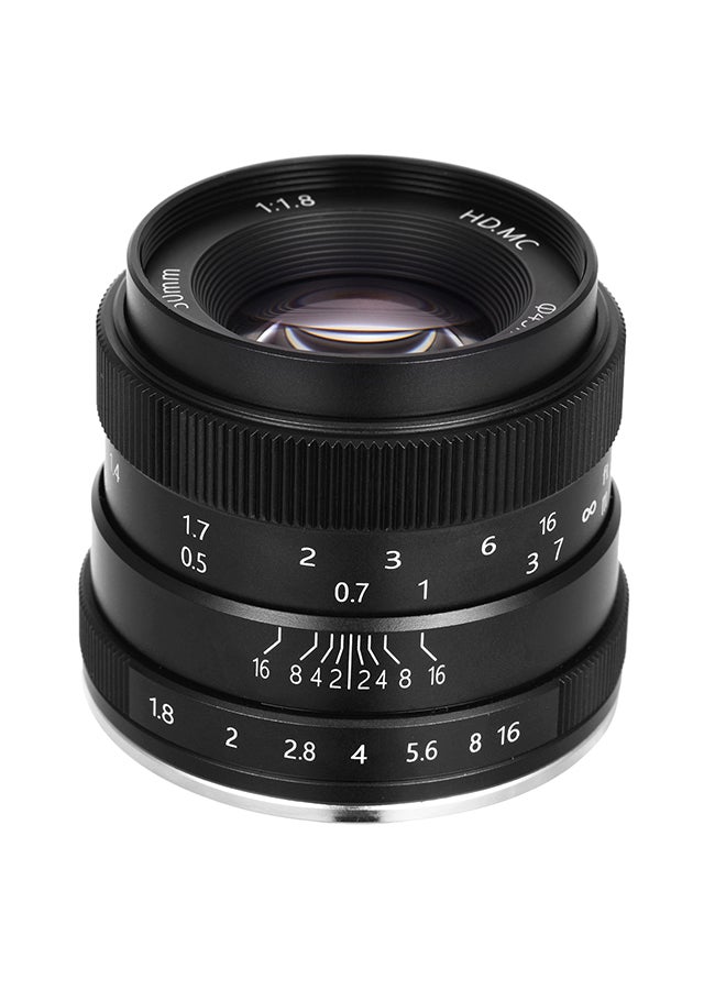 ANDOER - 50mm F1.8 Mirrorless Camera Lens Black - Image 1