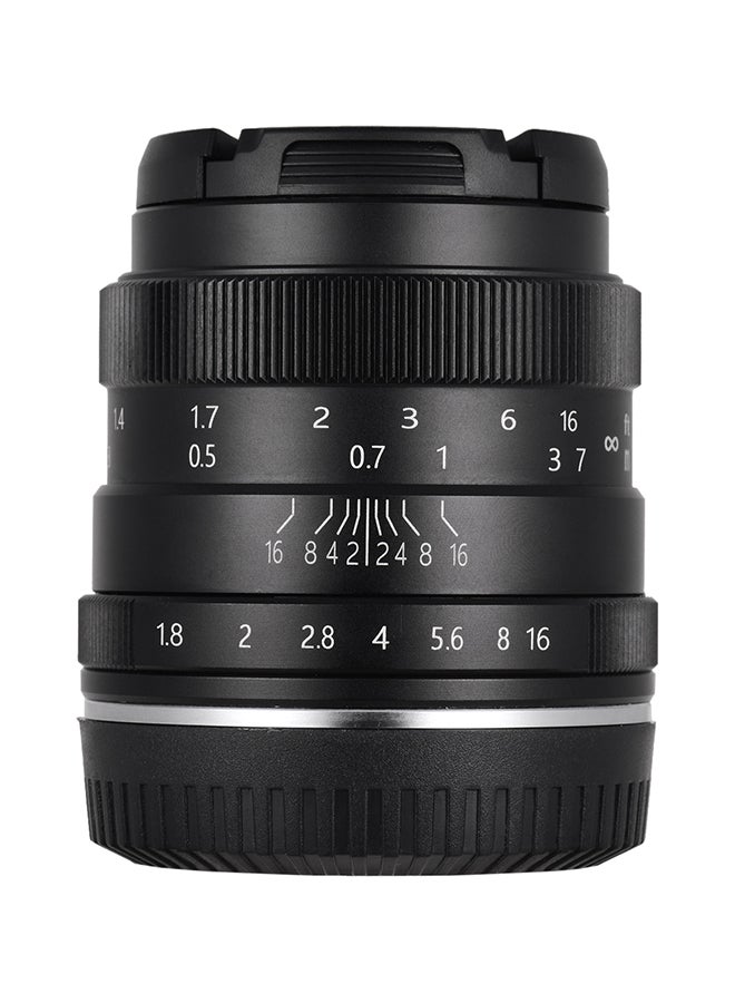 ANDOER - 50mm F1.8 Mirrorless Camera Lens Black - Image 1