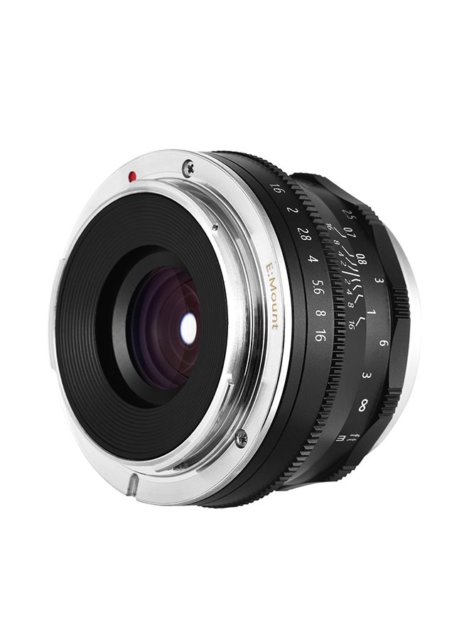 ANDOER 35mm F1.6 Manual Focus Large Aperture Mirrorless E-Mount Camera Lens Black  - Image 5