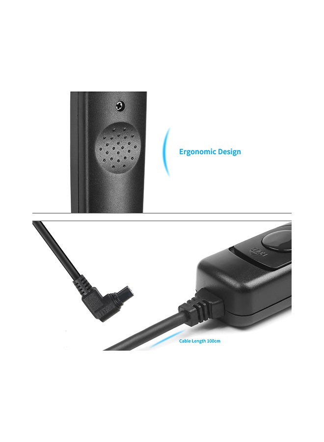 Shoot - Camera Timer Remote Control Shutter Release Wire Black - Image 1