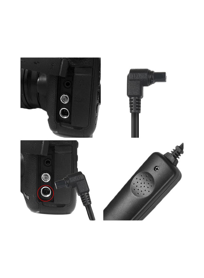 Shoot - Camera Timer Remote Control Shutter Release Wire Black - Image 1