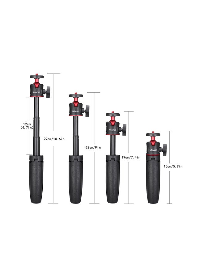 Ulanzi - MT-08 Mini Photography Extendable Desktop Handheld Tripod Black - Image 1
