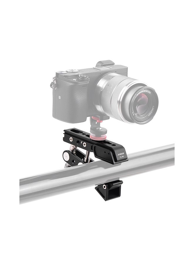 ANDOER TC-90 Heavy Duty Clamp Mount Photography Camera Bracket Black  - Image 2