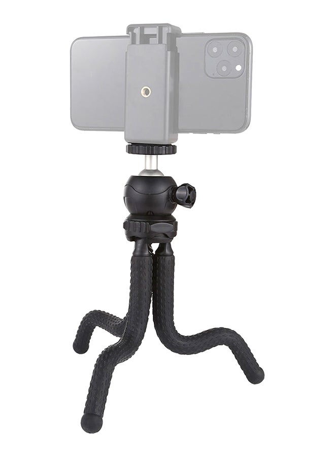 PU435 Flexible Hose Sponge Octopus Shaped Tripod Black  - Image 3