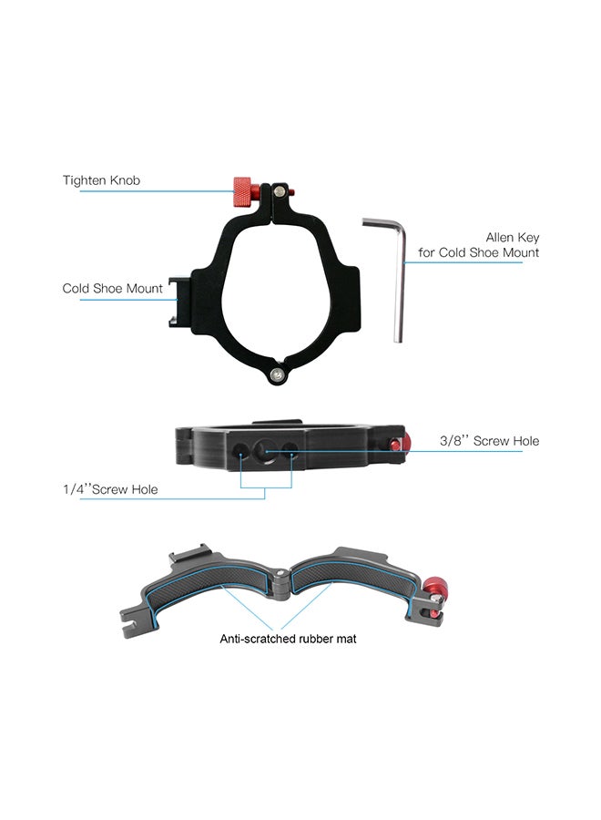 Gimbal Stabilizer Metal Extend Adapter Ring Black  - Image 4