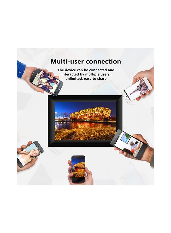 Generic - P100 WiFi Touch Screen 800x1280 IPS LCD Panel Digital Picture Frame Black - Image 1