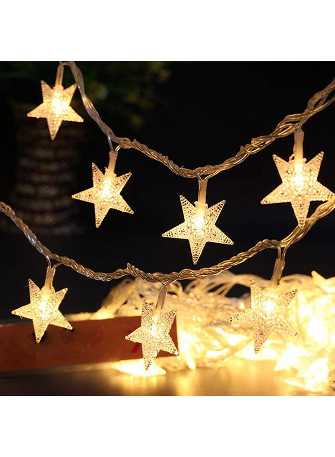 LED Star Fairy Lights Warm White 6meter - Image 2