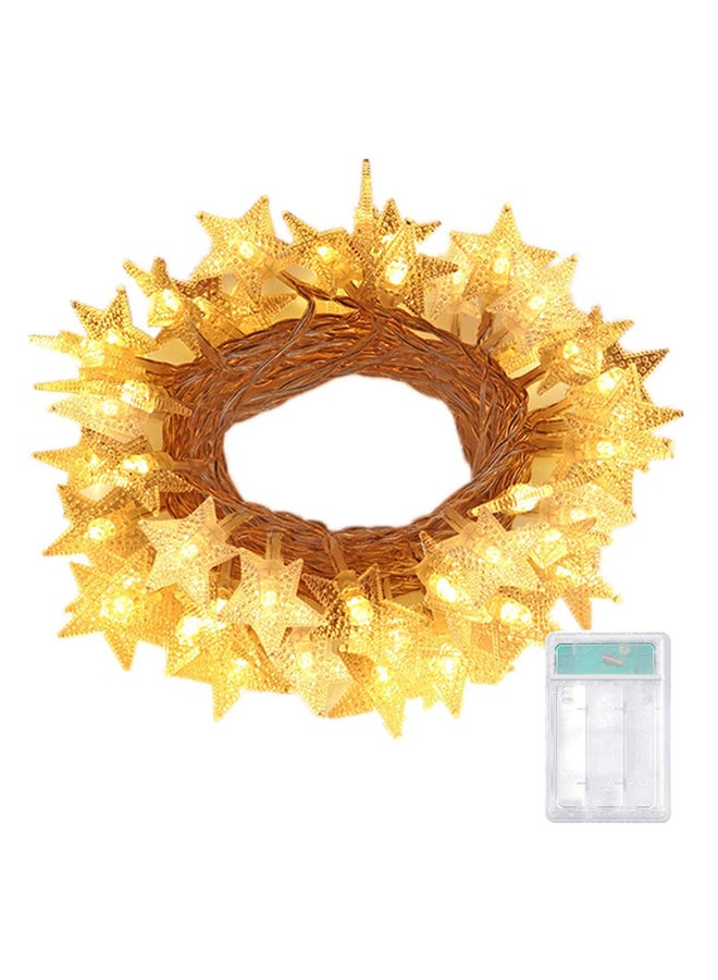 LED Star Fairy Lights Warm White 6meter - Image 1