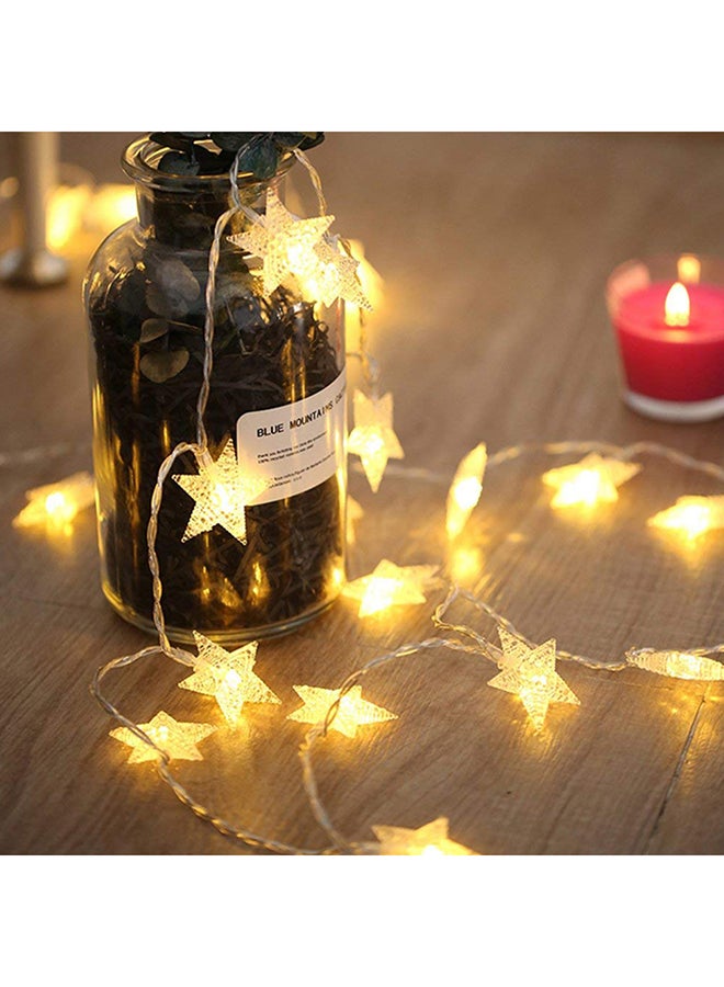LED Star Fairy Lights Warm White 6meter - Image 3