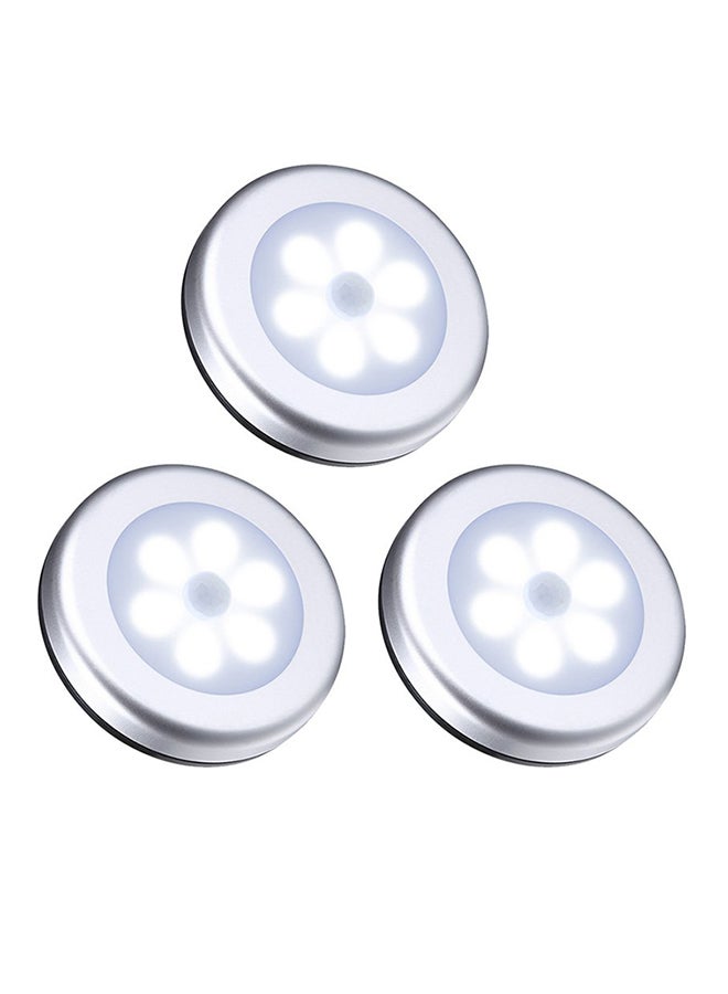 مجموعة مصابيح مزودة بجهاز استشعار للحركة مكونة من 3 قطع بيضاء نقية 8Ø³Ù†ØªÙŠÙ…ØªØ± - Image 1