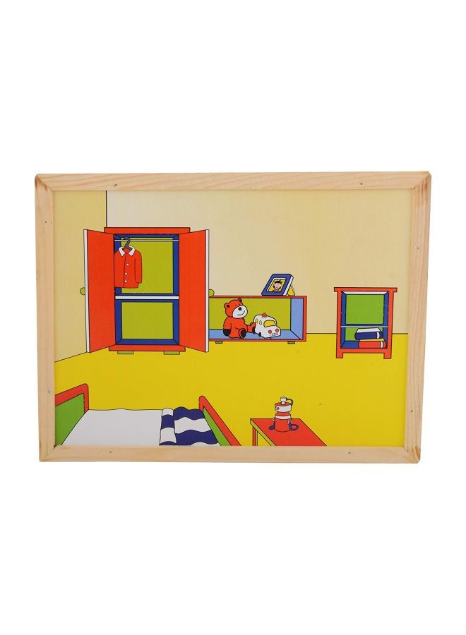 Skillofun Wooden Magnetic The Room Twin Play Tray PM-1A - Image 2