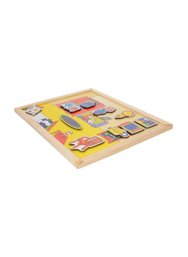 Skillofun Wooden Magnetic The Room Twin Play Tray PM-1A - Image 3