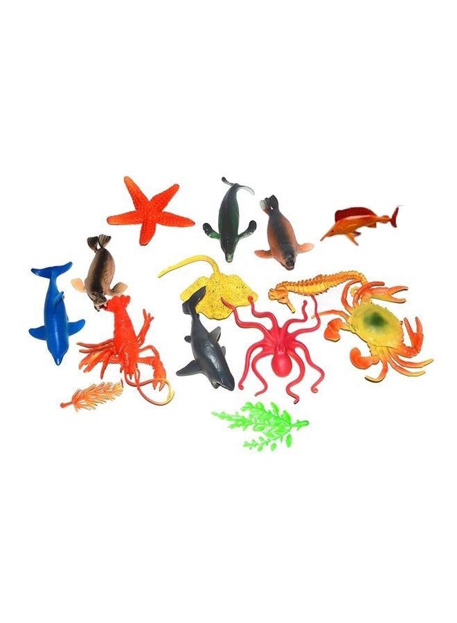 Super Toy Pack Of 13 Aquatic Sea Animal Figures M - Image 1