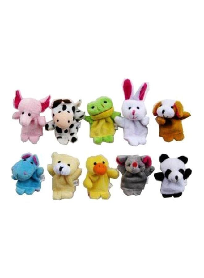 Image 10-Piece Animal Finger Plush Puppets Toys 633252495623  - Image 1