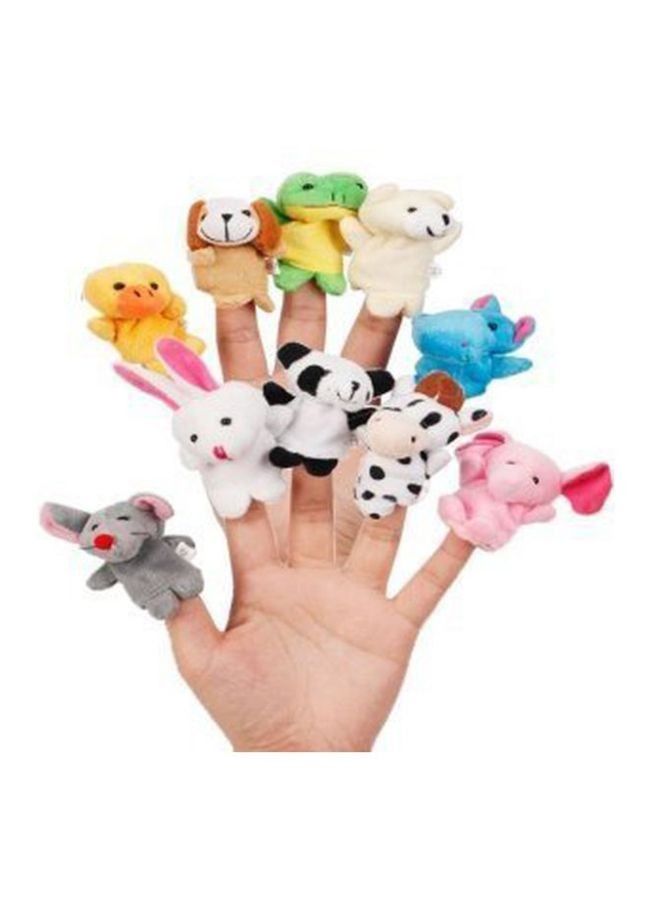 Image 10-Piece Animal Finger Plush Puppets Toys 633252495623  - Image 3