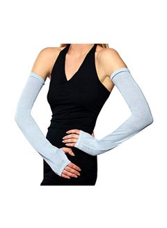 بينك فلامنجو قفازات بأكمام طويلة واقية من الأشعة فوق البنفسجية من قطعتين طراز HCGLOVE-02-S .  - Image 2