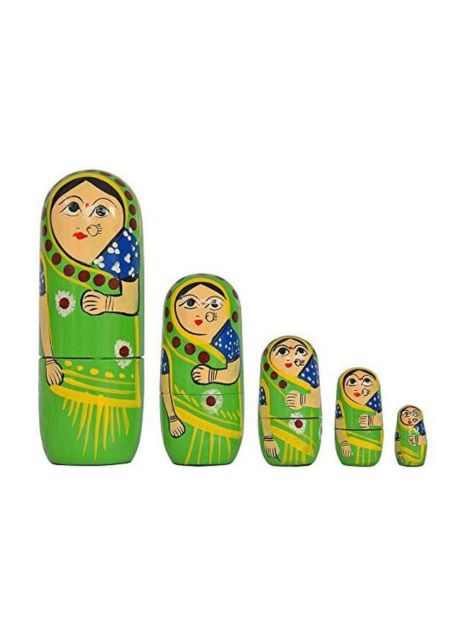 Toolart 5-Piece Wooden Hand Painted Nesting Doll Set Best Price