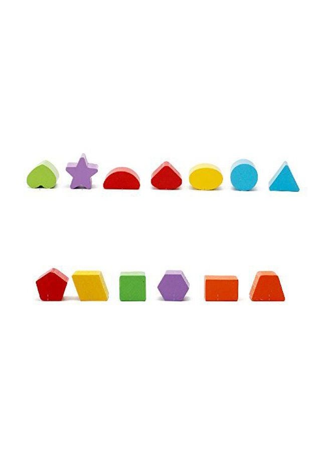 أكروبو لعبة شاحنة تصنيف الأشكال الخشبية تعمل بالدفع والسحب طراز AKWTMWZ5079 - Image 3