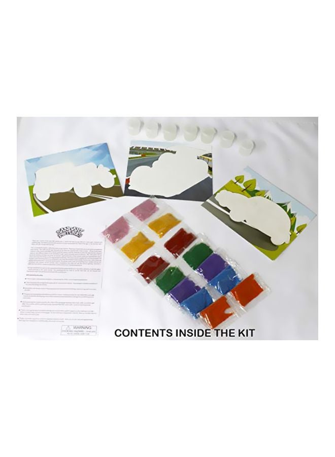 ToyKraft - Sandart Picture On The Road Sticker Set 39629 - Image 1