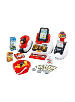 Home Buy 19-Piece Supermarket Shopping Cash Register Play Set  - Image 1