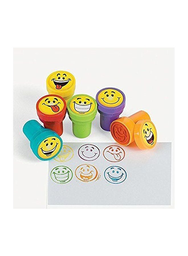 VIBGYOR 10-Piece Smile Printing Stamps Set Yellow/Red/Green - Image 3