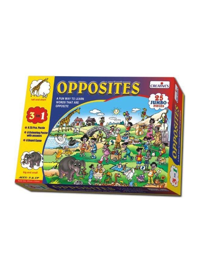 Creative Educational Aids P. Ltd. 25-Piece Opposites Puzzle Set CRE0741 - Image 2