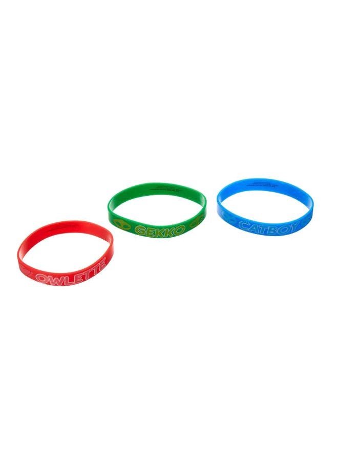Amscan 6-Piece PJ Masks Rubber Bracelet Set 398379 - Image 1