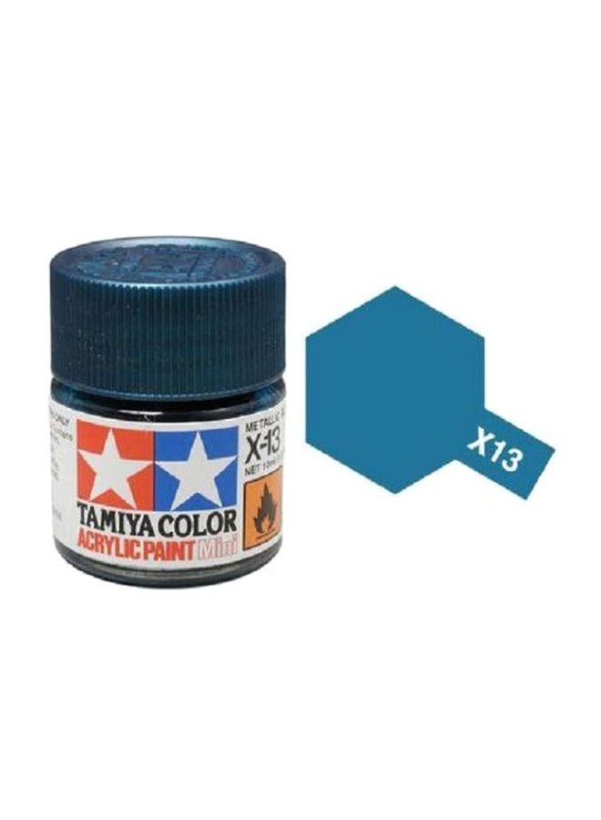 Tamiya Models - Mini Acrylic X-13 Paint TM81513 Metallic Blue - Image 1
