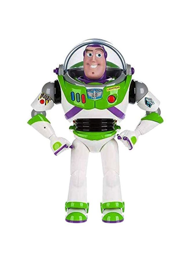 Toy Story - Disney Advanced Talking Buzz Lightyear Action Figure-	White/Green/Purple - Image 1