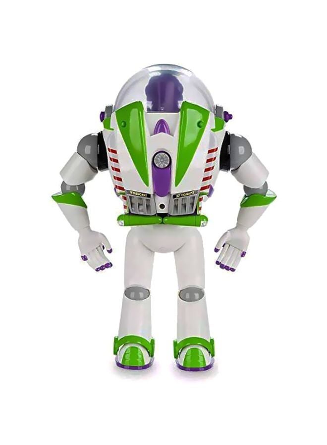 Toy Story - Disney Advanced Talking Buzz Lightyear Action Figure-	White/Green/Purple - Image 1