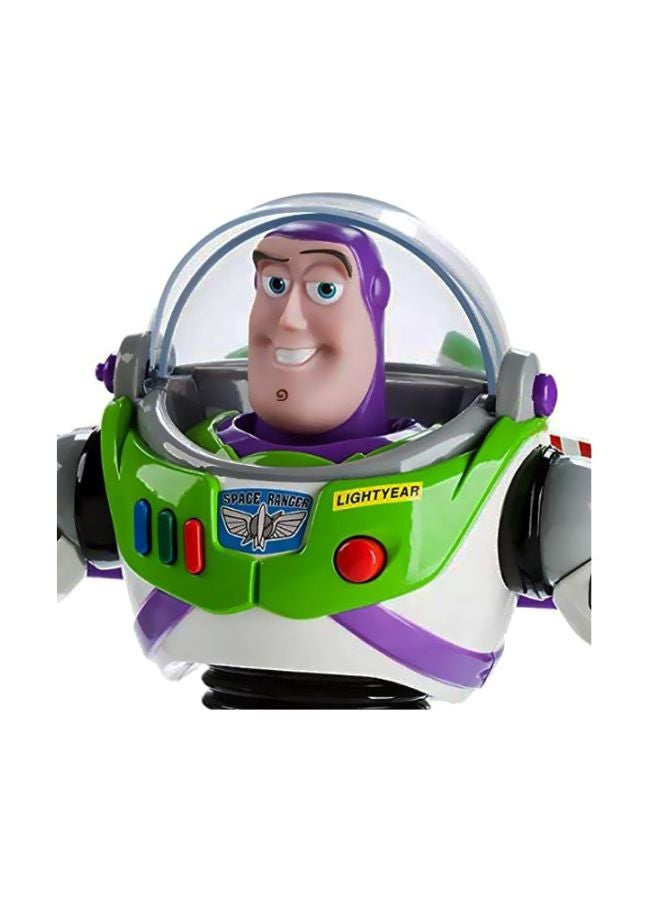 Toy Story - Disney Advanced Talking Buzz Lightyear Action Figure-	White/Green/Purple - Image 1