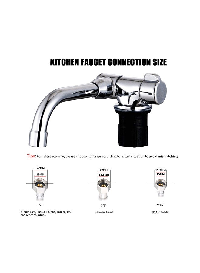 Foldable Kitchen Faucet Silver 25x7x19cm - Image 3
