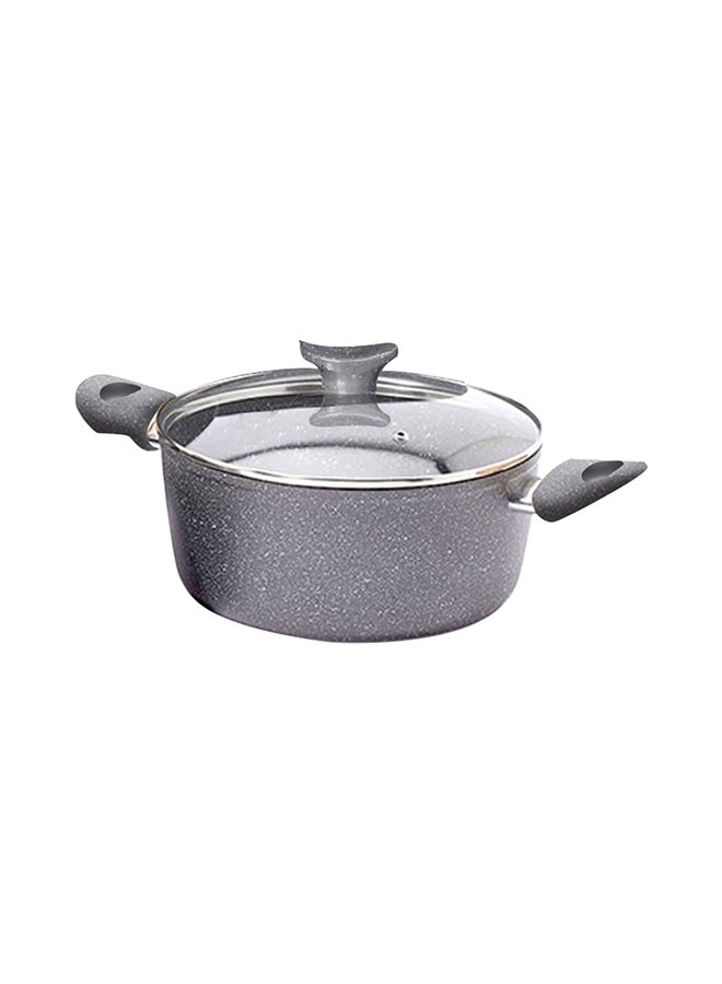 Granite Cooking Pot Grey 24cm