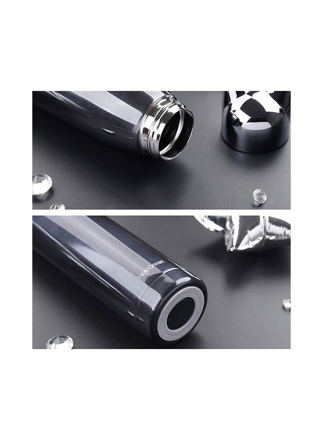 بيوينتي مجموعة زجاجات مياه بتصميم ثعلب، من قطعتين أسود 25x6سم - Image 2