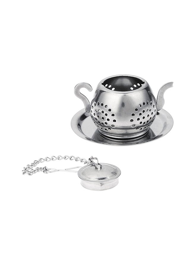 Beauenty 2-Piece Practical Tea-Strainer Set Silver 5.3x3.2cm - Image 1