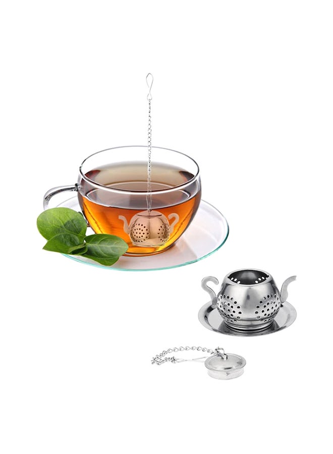 Beauenty 2-Piece Practical Tea-Strainer Set Silver 5.3x3.2cm - Image 2
