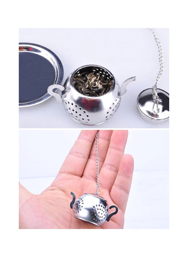 Beauenty 2-Piece Practical Tea-Strainer Set Silver 5.3x3.2cm - Image 3