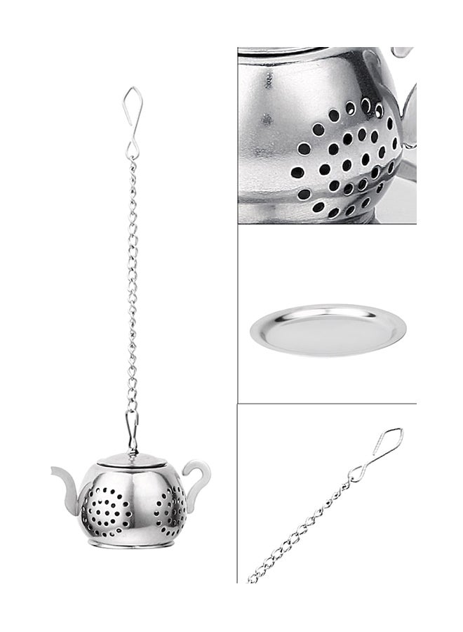 Beauenty 2-Piece Practical Tea-Strainer Set Silver 5.3x3.2cm - Image 5